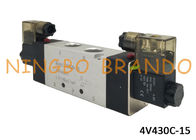 AirTC 5 3 Magnetventil-Automatisierungs-Maschinen-Steuerkomponenten der Positions-Weise 4V430C-15 Art 1/2“ pneumatische