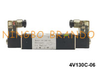 AirTAC-Art 5/3 Weise BSPT 1/8&quot; pneumatisches Magnetventil 24VDC 220VAC 4V130C-06