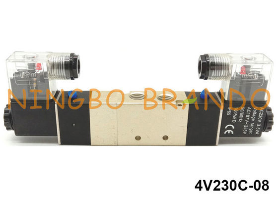 4V230C-08 Airtac Art pneumatisches Magnetventil 1/4" 5 Position 24V der Weisen-3