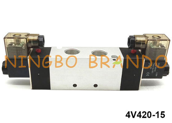 5 Positions-pneumatische Magnetventil Airtac-Art 4V420-15 12V 24V der Weisen-2
