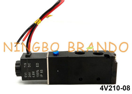 Airtac-Art 5/2 Weisen-pneumatisches Magnetventil 1/4&quot; 4V210-08 12V 24V