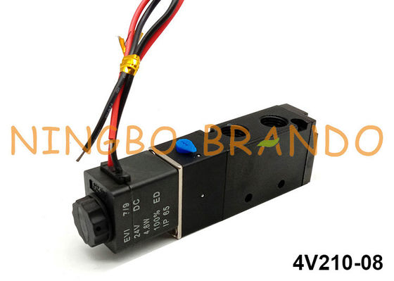 5 Positions-pneumatische Magnetventil Airtac-Art 4V210-08 24V DC der Weisen-2