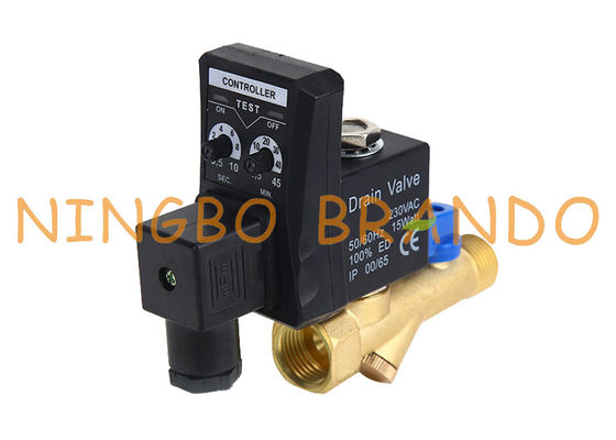 Luftkompressor-Selbstabfluss-Magnetventil mit Timer 1/4&quot; 1/2“ 110V 220V