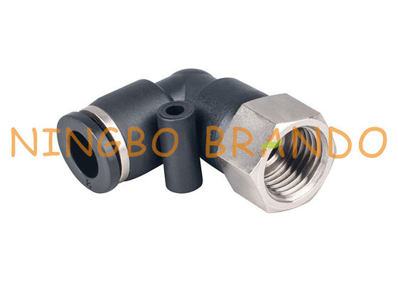 1/4&quot; 8mm weiblicher Ellbogen-Stoß Schnellkupplungs-zu den pneumatischen Schlauch-Installationen