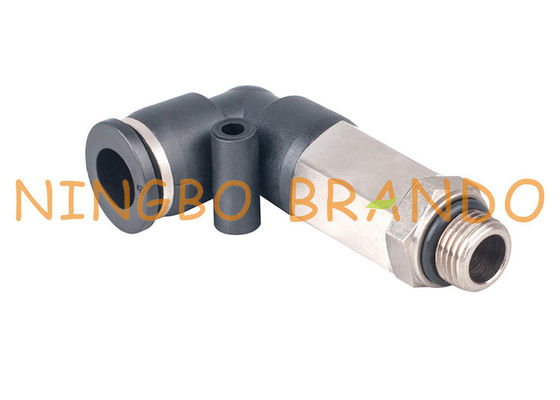 1/4&quot; 8mm verlängerten männliche Ellbogen-Schnellkupplungs-pneumatische Schlauch-Installationen