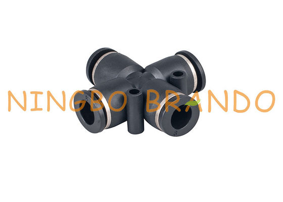 Verbands-Querstoß Schnellkupplungs-zu den pneumatischen Schlauch-Installationen 1/4&quot; 8mm