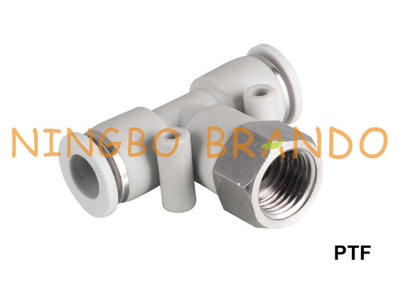 Weibliche Abzweigmuffe-pneumatische Luft-Installationen PTFs 1/8&quot; 1/4&quot; 3/8&quot; 1/2“