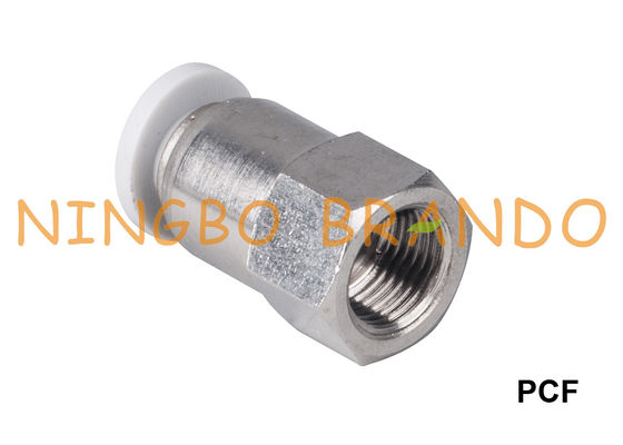 Weiblicher gerader pneumatischer Stoß PCF, zum von Installationen anzuschließen 1/8&quot; 1/4&quot; 3/8&quot; 1/2“
