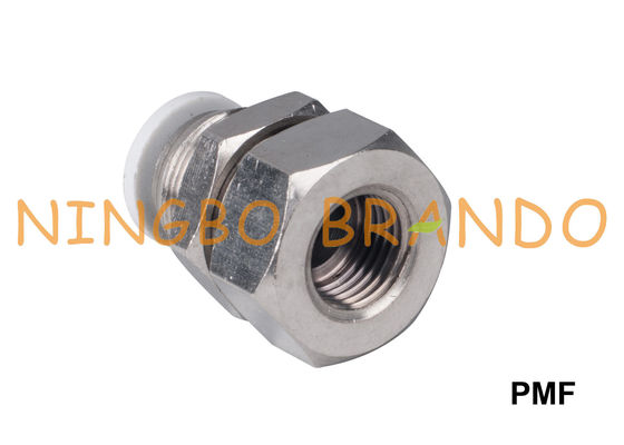 PMF-Schutzwand-weibliche gerade pneumatische Einebnungs-Installationen 1/8&quot; 1/4&quot; 3/8&quot; 1/2“
