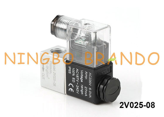 2V025-08-DC24V Airtac Art pneumatisches Magnetventil 24V DC 1/4&quot;