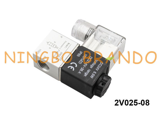 2V025-08 Airtac Art pneumatisches Magnetventil 1/4&quot; 24V DC DC-12V