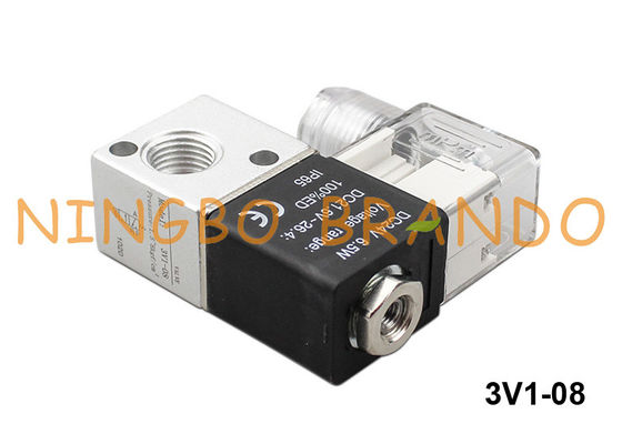 Luft-Magnetventil 1/4&quot; der Weisen-3V1-08 3 pneumatisches 12V 24V 110V 220V