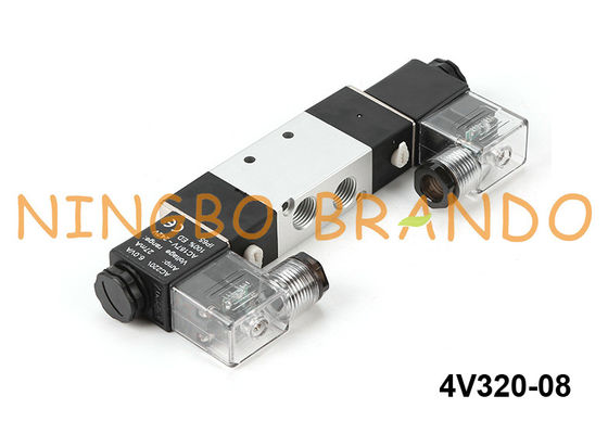 4V320-08 Airtac Art pneumatisches doppeltes Magnetventil 4V320-1/4 24V 220V