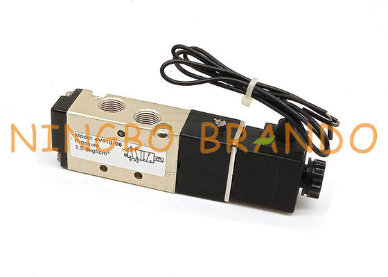 Reihe 1/8&quot; AC220V DCs 24V 4V110-06 100 Zoll-pneumatisches Magnetventil
