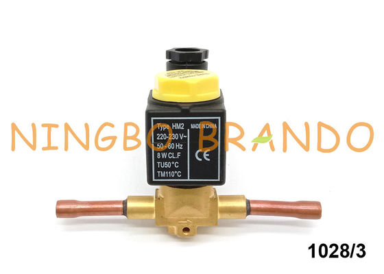 Castel Type 1028/3 3/8&quot; Lötmittel-Abkühlungs-Magnetventil 220V Wechselstrom