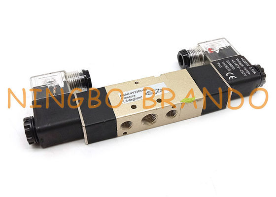 4V230C-08 1/4" doppelte Weisen-geschlossene Mitte-pneumatisches Magnetventil der Spulen-5/3