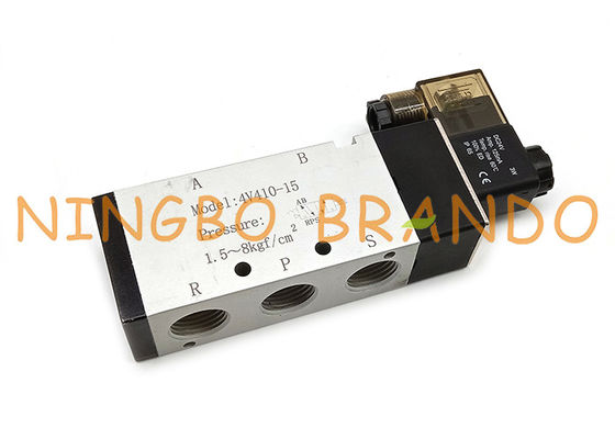 4V410-15 1/2“ einzelne Weisen-pneumatisches Luftregulierungs-Steuerventil Solenoid-5/2