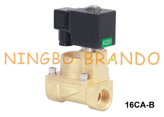 3/8&quot; 1/2“ 3/4&quot; 1&quot; Heißwasser und Dampf-Messingmagnetventil 24V 220V