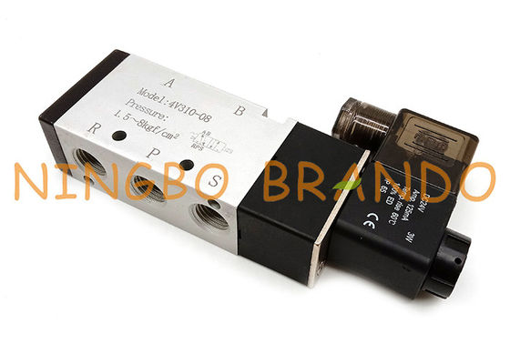 Airtac-Art 4V310-08 einzelne Weisen-pneumatisches Magnetventil Spulen-5/2