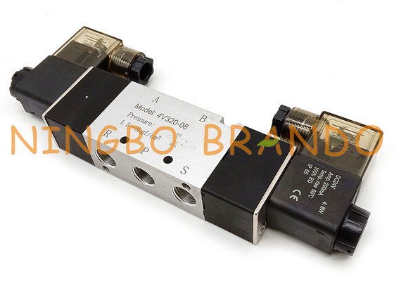 Airtac-Art 4V320-08 1/4&quot; 5/2 Weisen-doppeltes Solenoid-elektropneumatisches Ventil