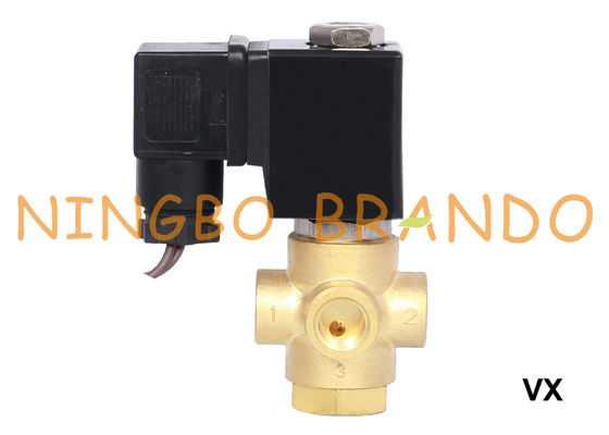 3 Möglichkeits-Universalmessingmagnetventil 1/8&quot; 1/4&quot; 12V 24V 110V 120V 220V 230V