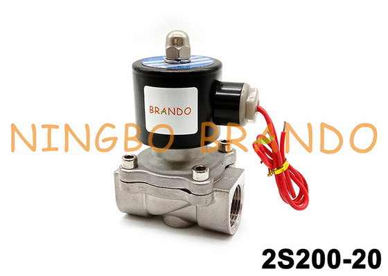 SUW-20 2S200-20 3/4&quot; Wasser-Öl-flüssiges Edelstahl-Magnetventil