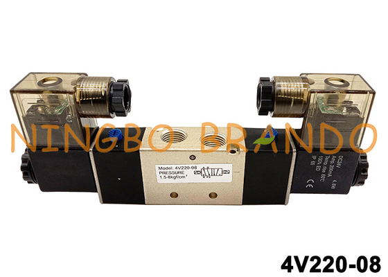 4V220-08 Airtac Typ 1/4&quot; pneumatisches Magnetventil DC24V DC24V