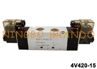 Doppelt-Spule 24V AirTAC 1/2“ pneumatisches des Magnetventil-4V420-15 DC