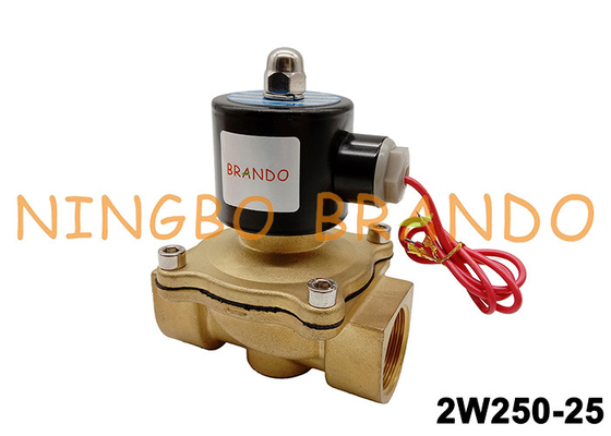 2W250-25 2W Reihe 1 Zoll-elektrisches Magnetventil-Messingmaterial