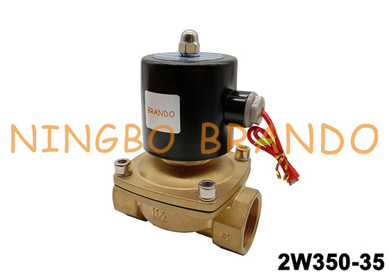 Wasser-Luft-Messingmagnetventil 2W350-35-240V 240V 1-1/4“ Wechselstrom
