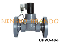 1-1/2“ UPVC-Antikorrosions-flanschte Plastikmagnetventil AC220V