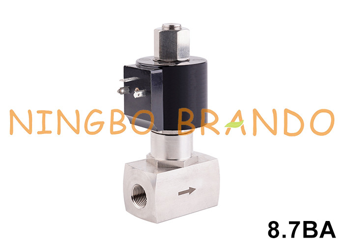 350 bar Hochdruck-Solenoidventil aus Edelstahl für Wasser und Luft 220V 110V 24V