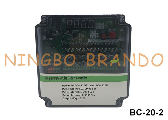 220VAC In 220VAC Out 20 Linien Pulsventil Timer-Regler für Staubsammler