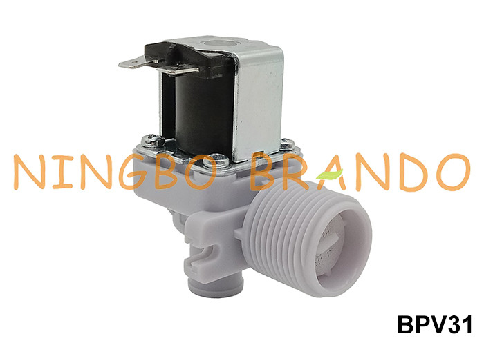 3/4' Männliche Einlass 16mm OD Auslass Kunststoff-Solenoidventil für Eismaschine