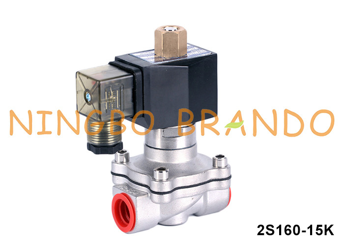 1/2'' 2 Way Normaler offener Wasser-Edelstahl-Solenoidventil 220V 110V 24V 12V