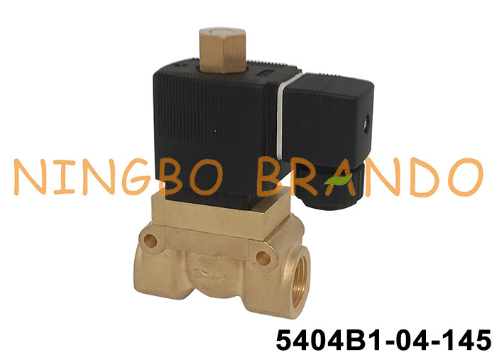 5404 2-Wege-Hochdruck-Normal-offene Messing-Solenoidventil 50 bar 24 V 220 V