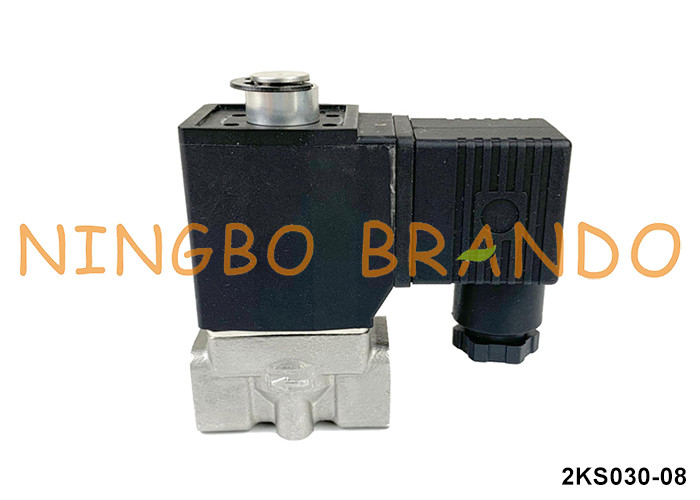 2KS030-08 Typ Airtac Normal geöffnetes Magnetventil aus Edelstahl 24V 110V 220V