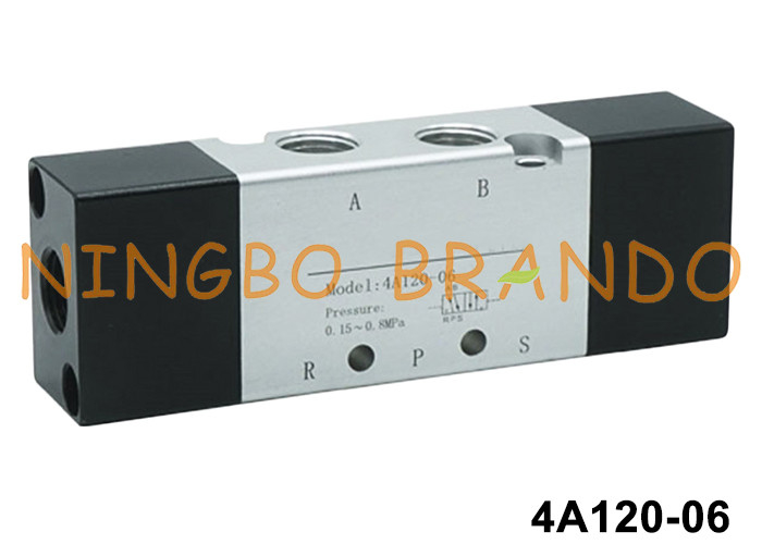 4A120-06 Airtac Type Pneumatic Air Pilot Valve 5/2 Way Double Control