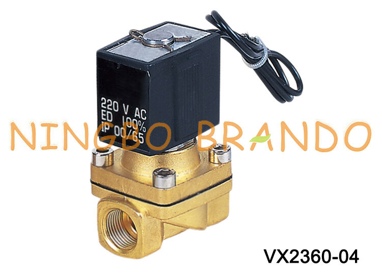 VX2360-04 1/2'' SMC Typ Messing Magnetventil für Wasser Luft 220V 110V 24V