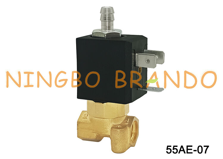 3-Wege-NC 1/8'' Messing-Magnetventil für Espressomaschine 230V 240V