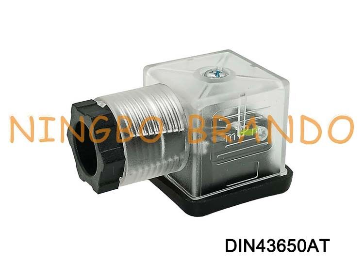 DIN43650A Magnetventil-Spulenanschluss, 18 mm, transparent, DIN 43650 Typ A