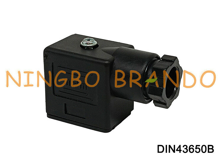 Magnetventilspulenstecker DIN43650 B MPM Schwarz DIN 43650 Typ B