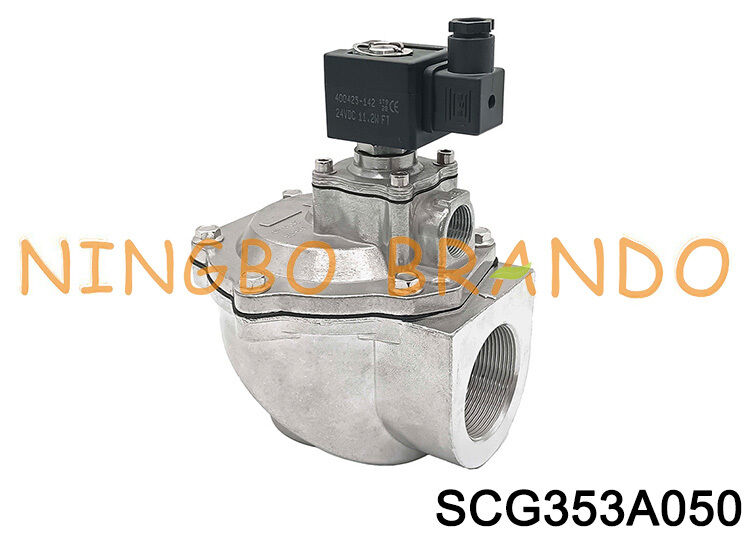 SCG353A050 AC220V 2 Inch Right Angle Pulse Valve ASCO Type 353 Series