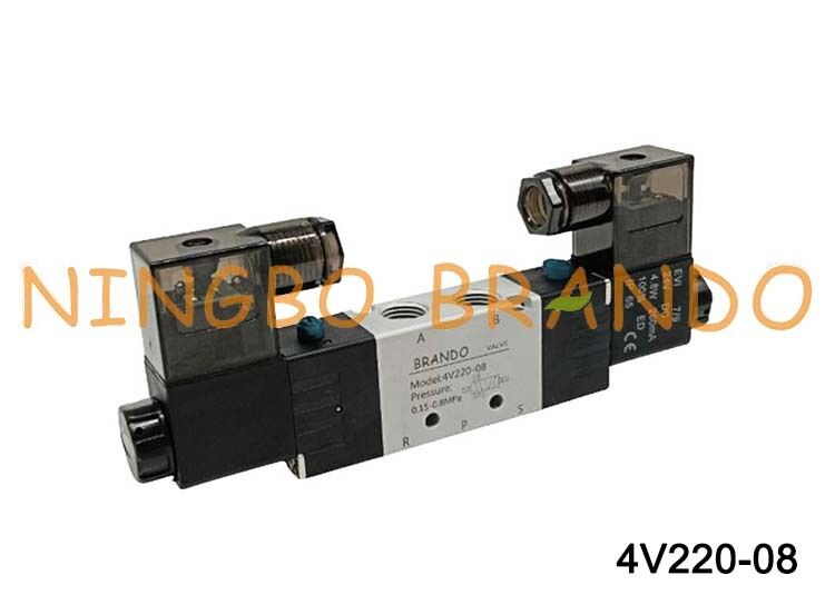Airtac Typ 4V220-08 Pneumatisches Magnetventil 5/2 Wege