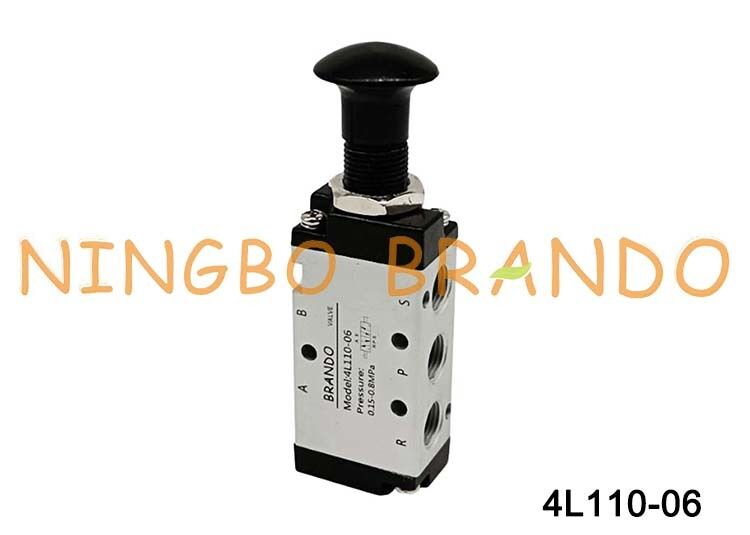 Airtac Typ 4L110-06 4L Push-Pull-Luftregelventil 5/2 Wege
