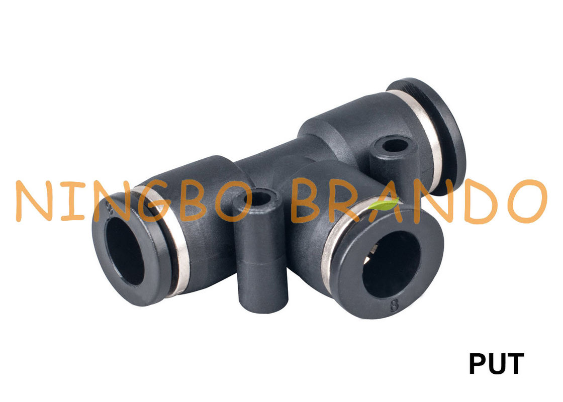 3 Weisen-Verbands-T-Stück pneumatische Schlauch-Plastikinstallationen GESETZT 1/8&quot; 1/4&quot; 3/8&quot; 1/2“