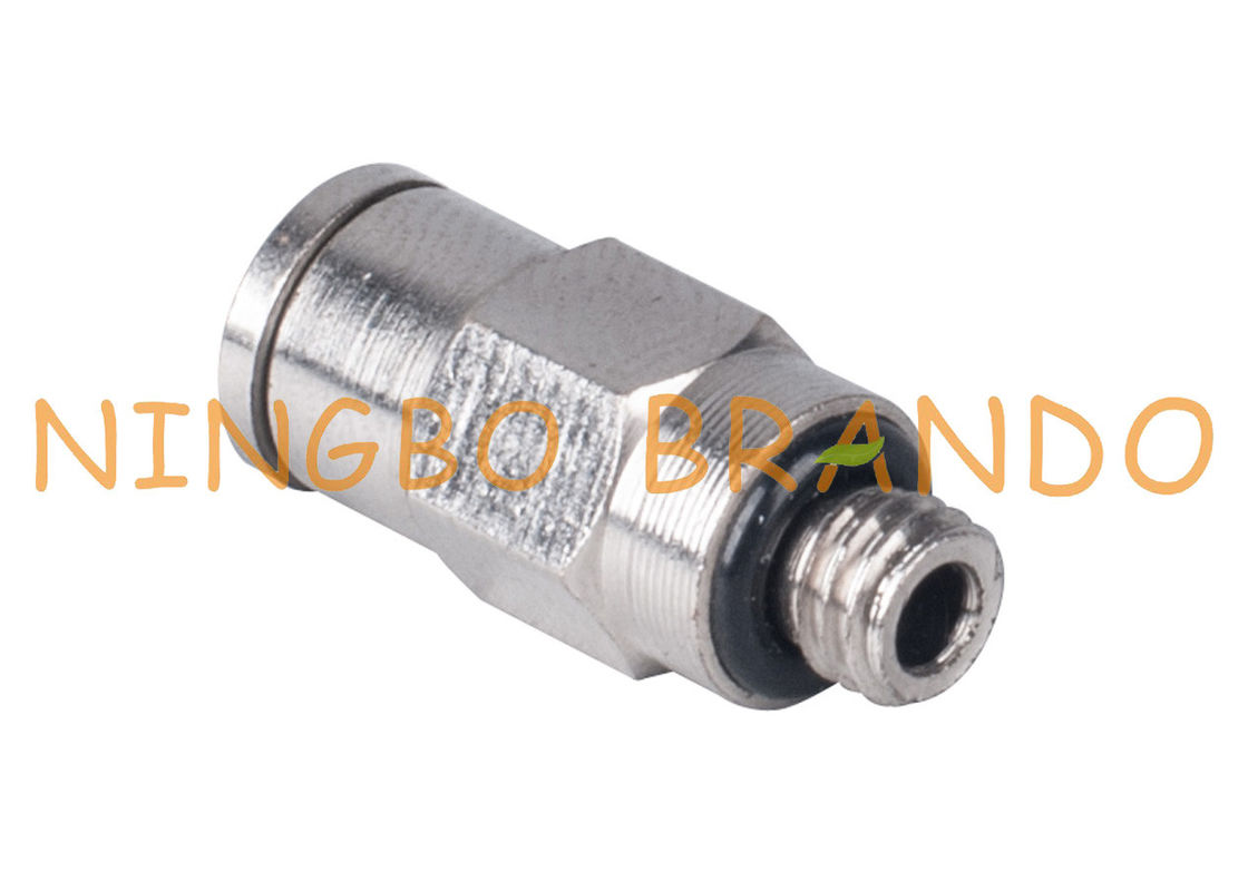 Männlicher gerader pneumatischer Messingstoß, zum von Installationen anzuschließen 1/8&quot; 1/4&quot; 3/8&quot; 1/2“