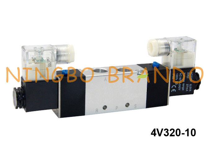 4V320-10 Airtac Art pneumatische doppelte Weise 24V 220V des Magnetventil-5/2
