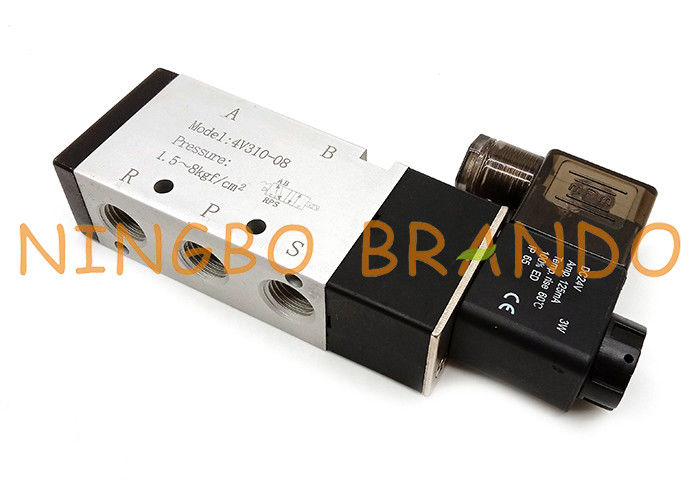 Airtac-Art 4V310-08 einzelne Weisen-pneumatisches Magnetventil Spulen-5/2