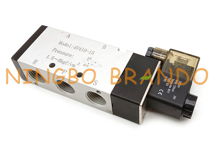 Airtac-Art 4V410-15 5/2 Weisen-Luftregulierungs-pneumatisches Magnetventil